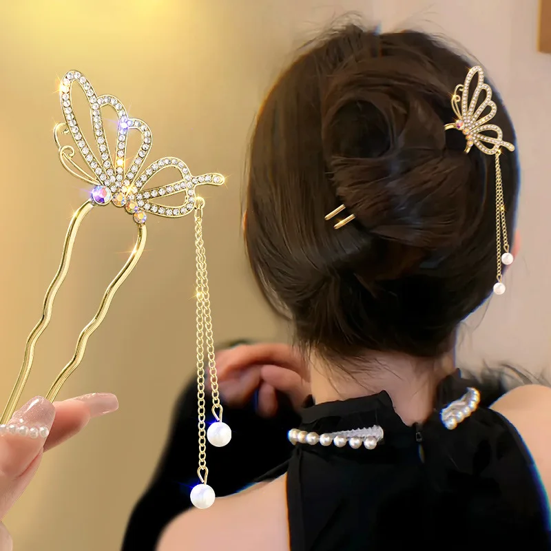 Antique style pearl rhinestone - огляд і ціна Pearl Hair Pin