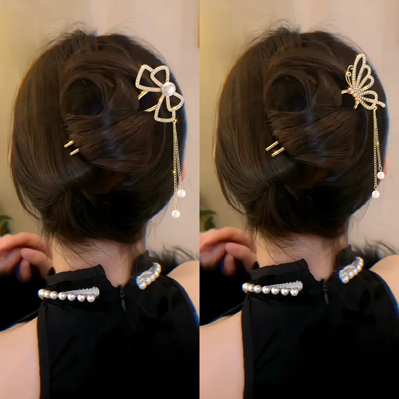 Antique style pearl rhinestone - огляд і ціна Pearl Hair Pin