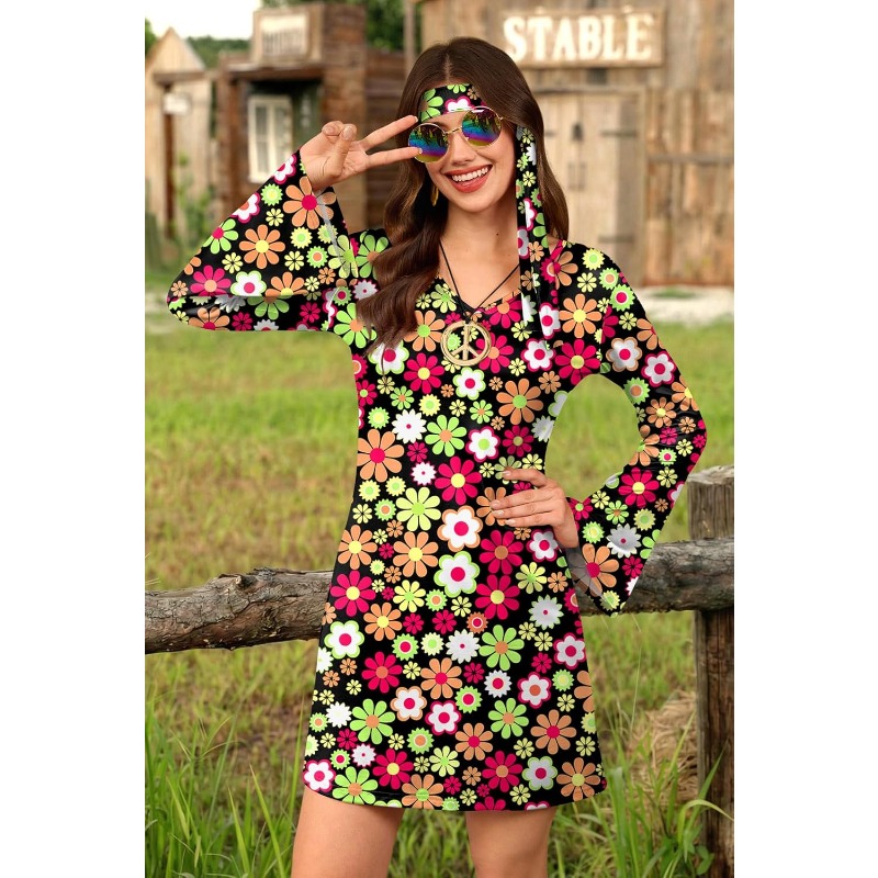 Women's 5 Pcs Halloween 70s Hi - огляд і ціна Women'S Accessories In The 60S