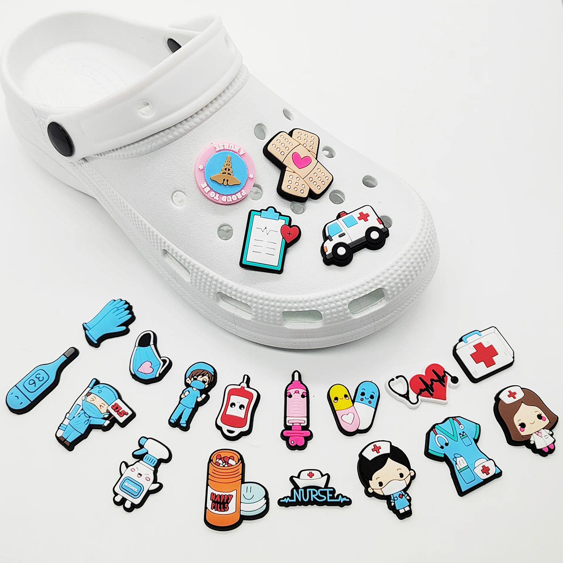 New 1pcs PVC Shoe Charms for C - огляд і ціна Women'S Accessories Crocs