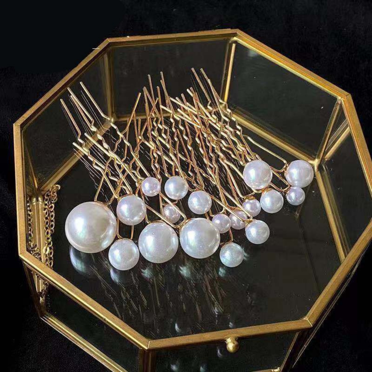 Pearl Hairpins 18Pcs U-Shaped  - огляд і ціна Women Accessories Gift Set