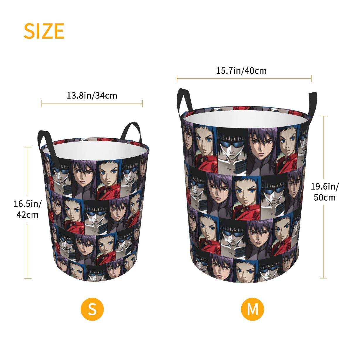 Ghost In The Shell Laundry Ham - огляд і ціна Women Accessories Hamper