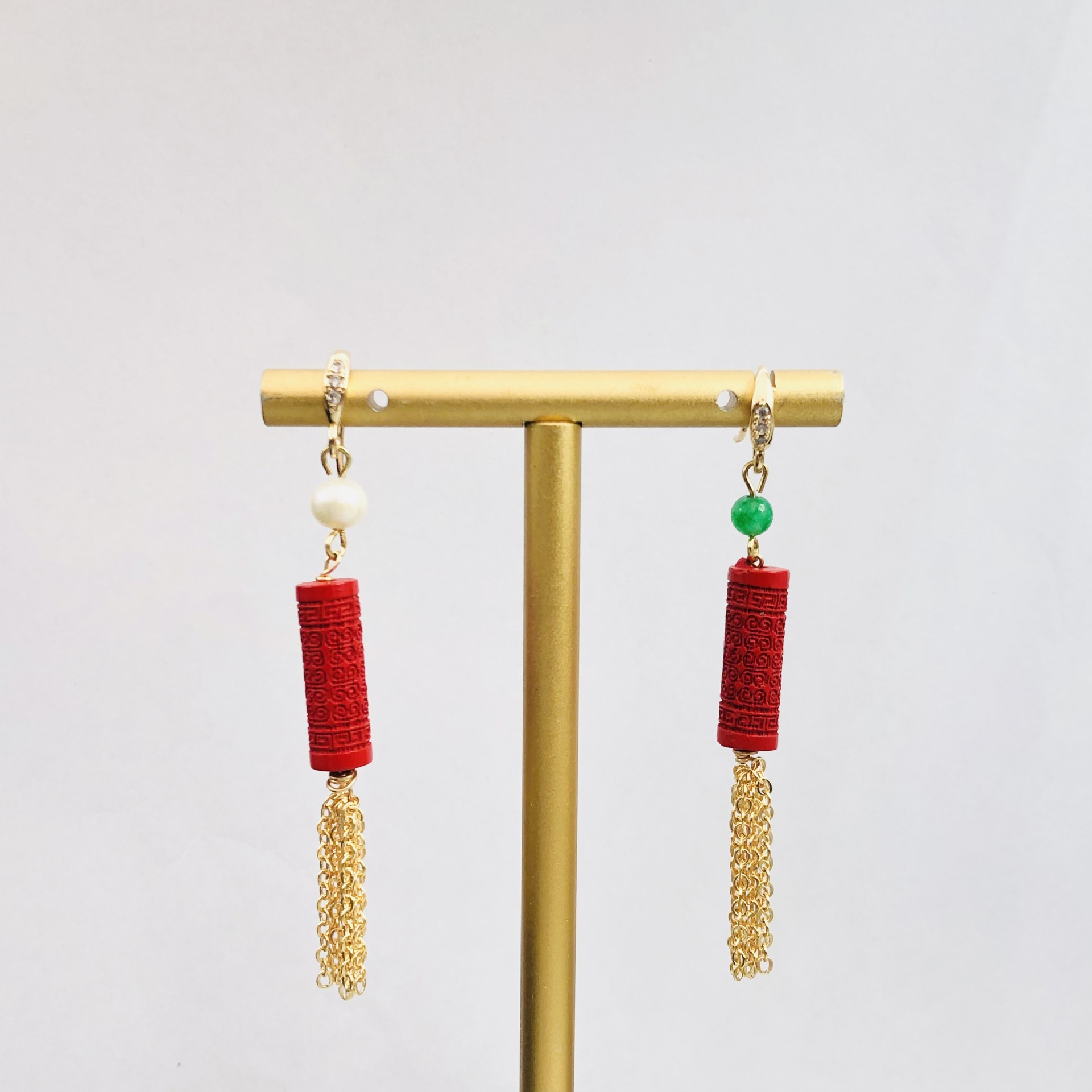 AB cinnabar fringed earrings o - огляд і ціна Women'S Accessories Manufacturers