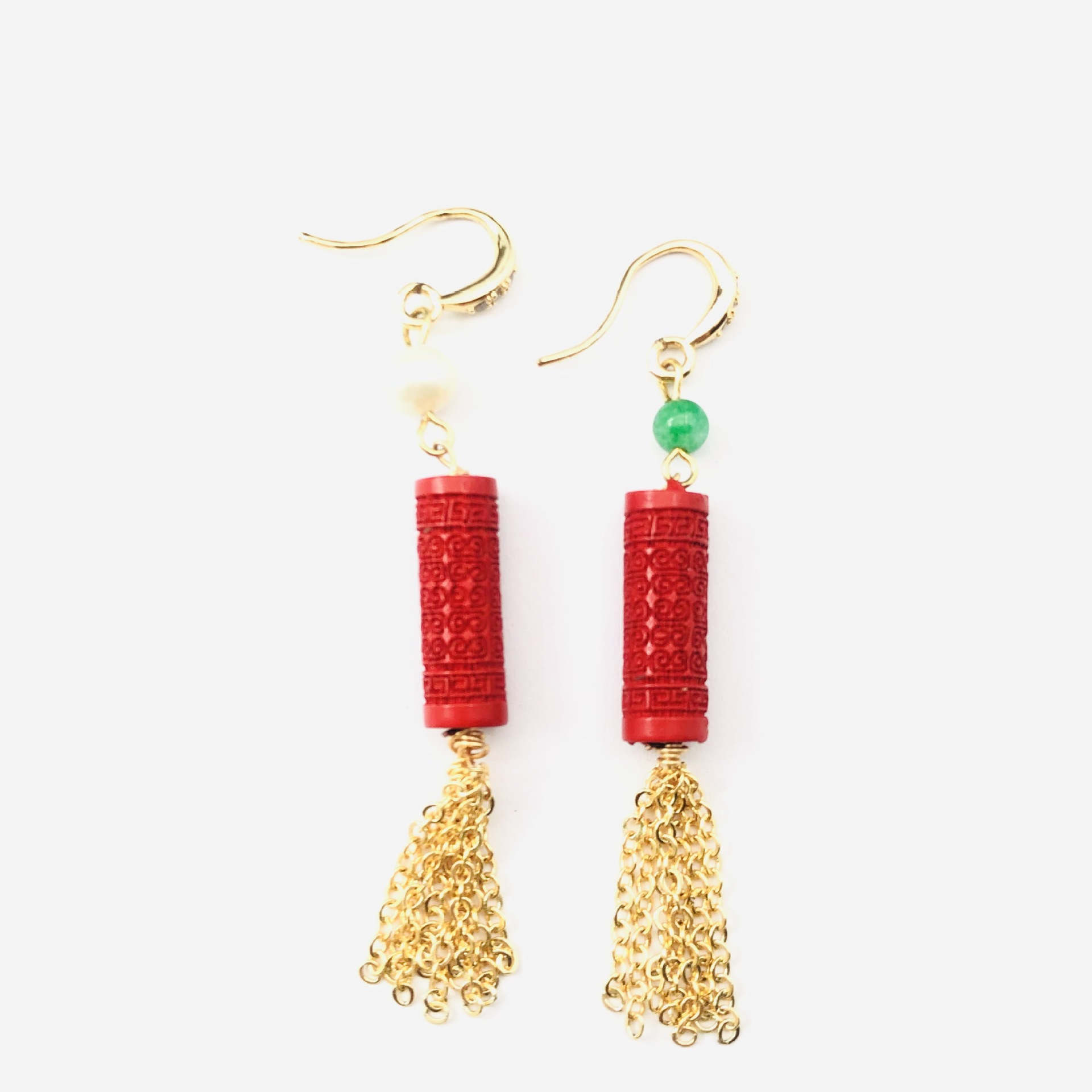 AB cinnabar fringed earrings o - огляд і ціна Women'S Accessories Manufacturers