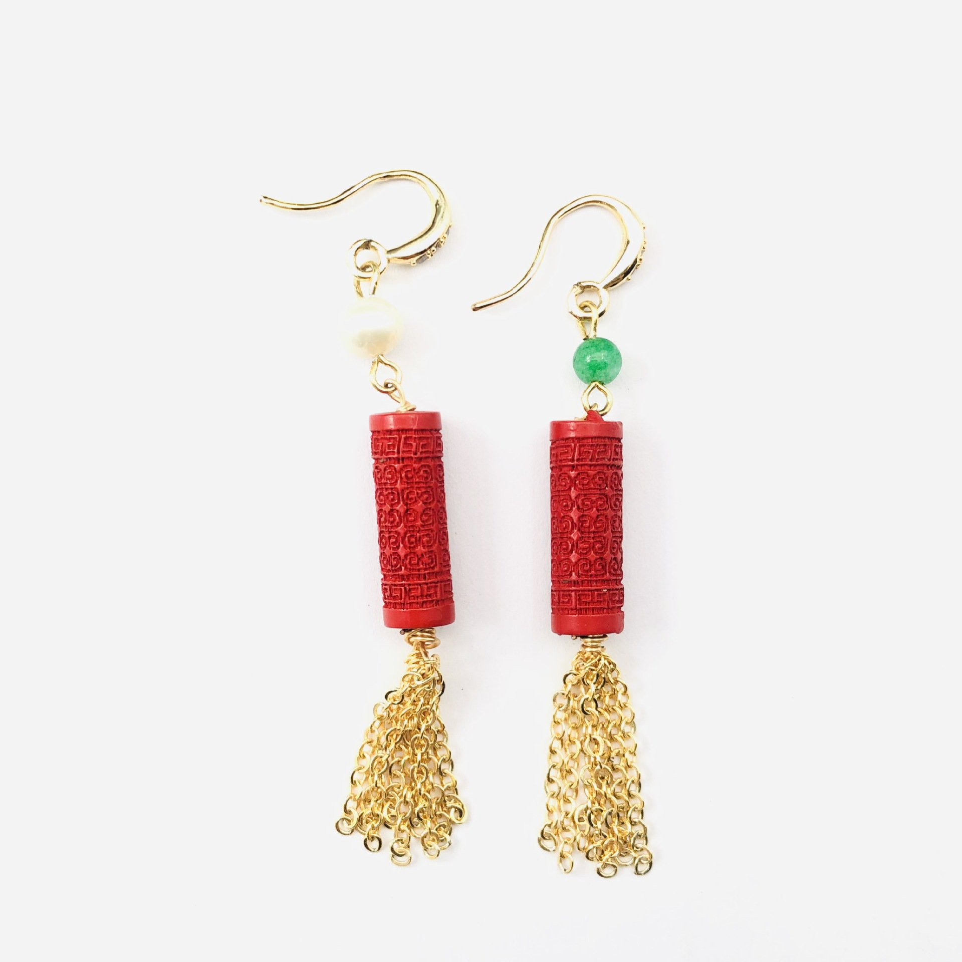 AB cinnabar fringed earrings o - огляд і ціна Women'S Accessories Manufacturers