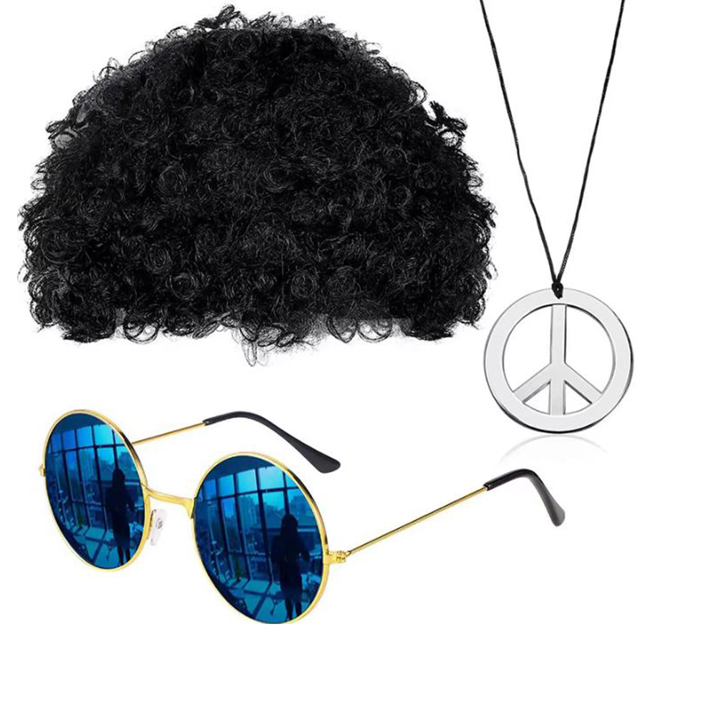 Hippie 60S Accessory Set Wig S - огляд і ціна Women'S Accessories In The 60S