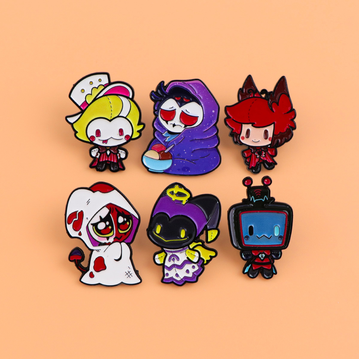 Cute Devils Enamel Pin Cartoon - огляд і ціна Women Accessories Picture