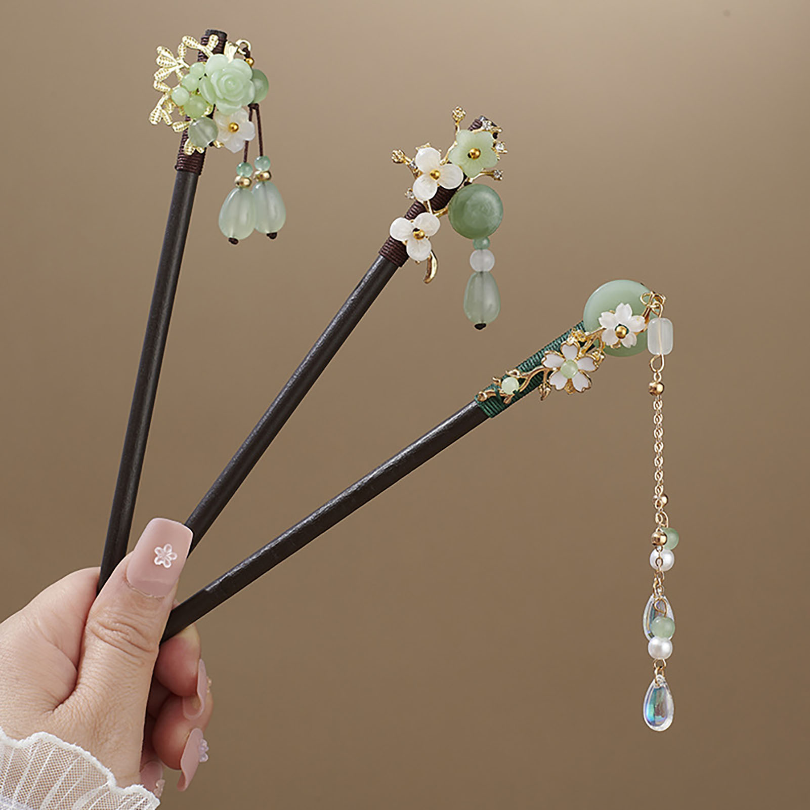 Chinese Style Flower Tassel Ha - огляд і ціна Pearl Hair Pin