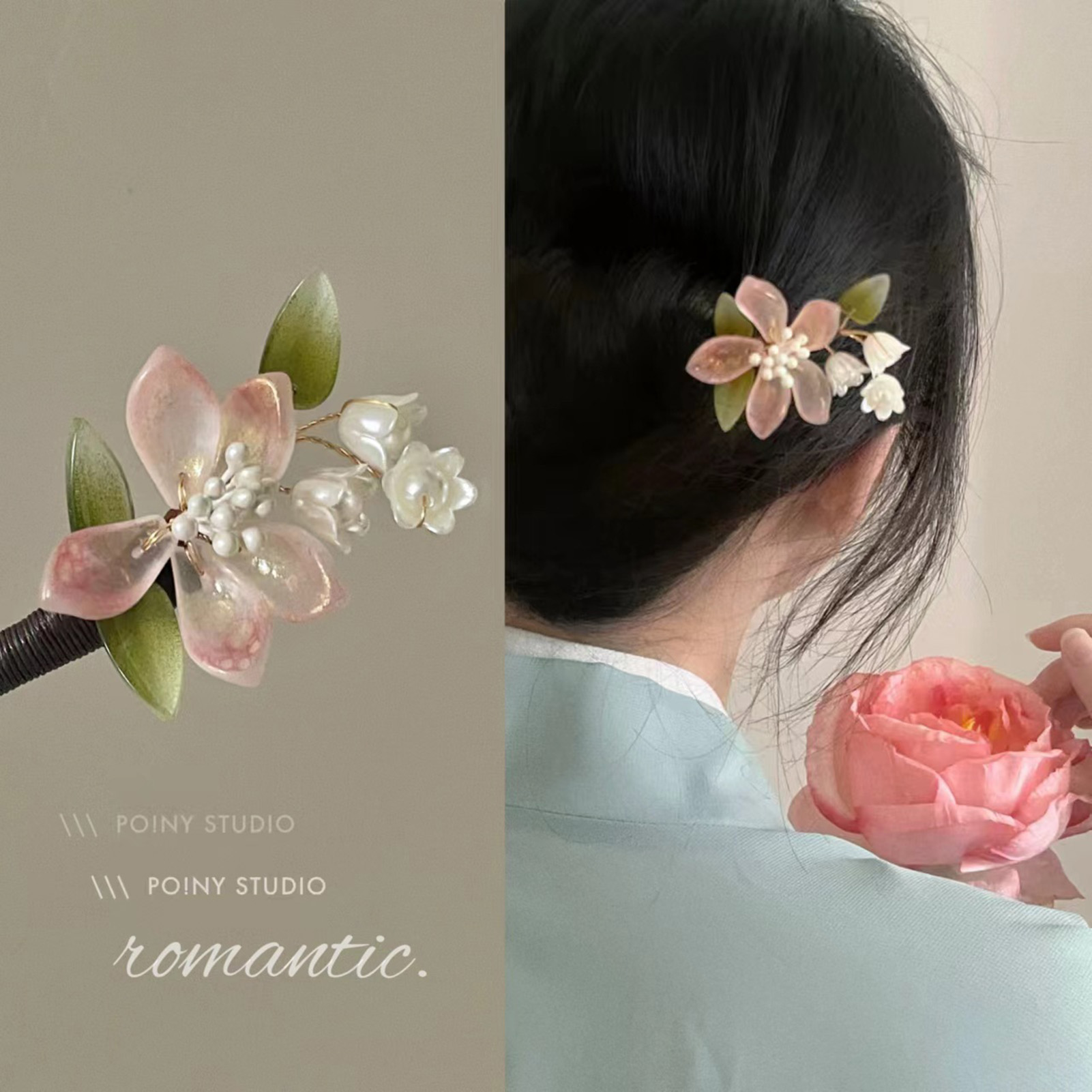 Chinese Style Flower Tassel Ha - огляд і ціна Pearl Hair Pin