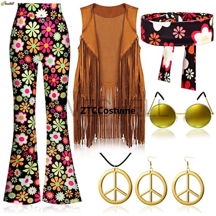 Hippie Costume Women 60s 70s P - огляд і ціна Women'S Accessories In The 60S