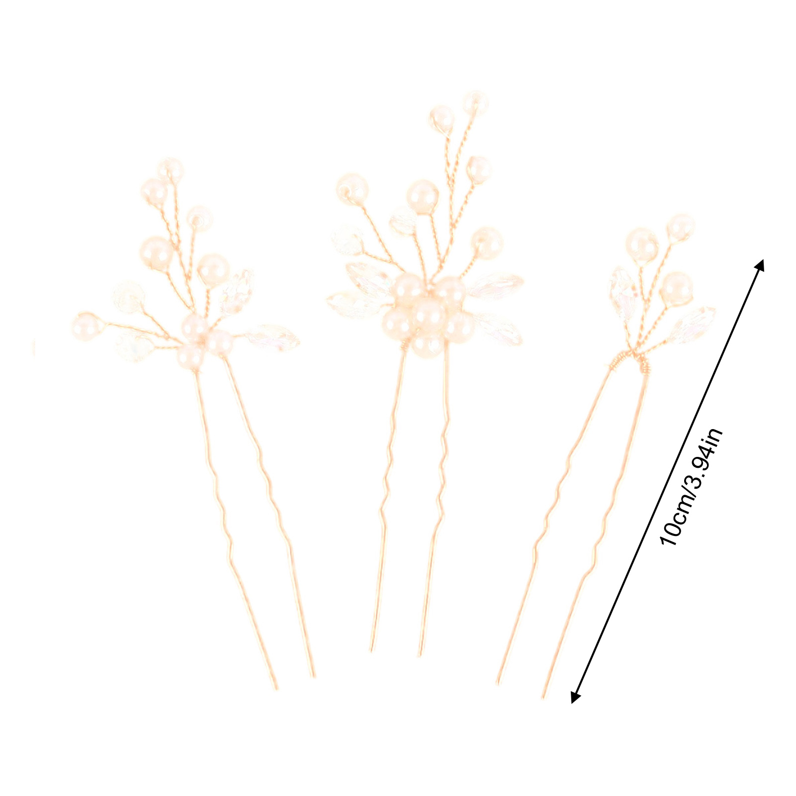 3pcs Bride Hairpin Trendy Hair - огляд і ціна Pearl Hair Pin