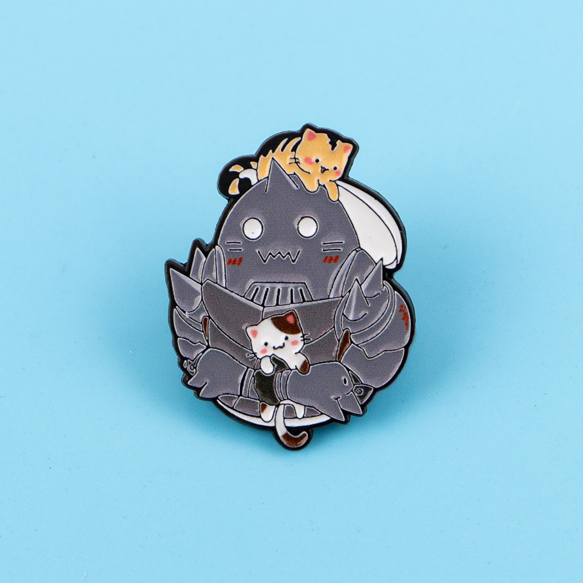 Cute Cat Enamel Pin Manga Anim - огляд і ціна Women Accessories Picture