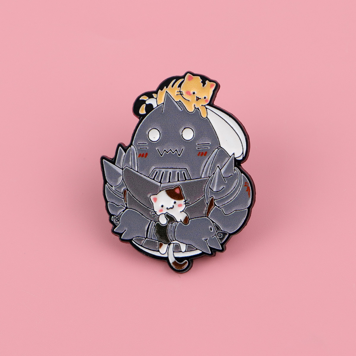 Cute Cat Enamel Pin Manga Anim - огляд і ціна Women Accessories Picture