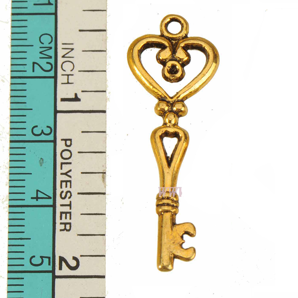 40pcs Gold Keys Charms Pendant - огляд і ціна Women'S Accessories Manufacturers