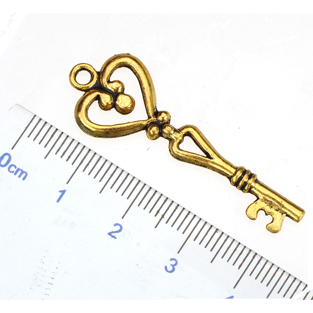 40pcs Gold Keys Charms Pendant - огляд і ціна Women'S Accessories Manufacturers