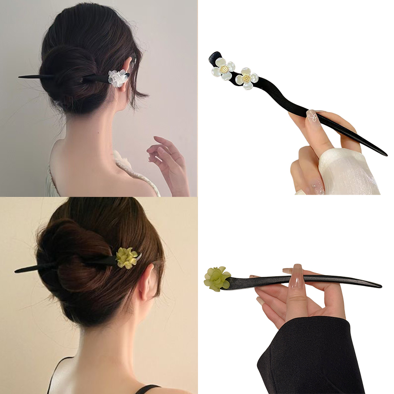 Vintage Chinese Style Wooden F - огляд і ціна Pearl Hair Pin