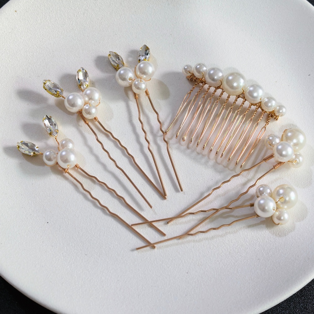Pearl Crystal Hair Pins Comb S - огляд і ціна Pearl Hair Pin