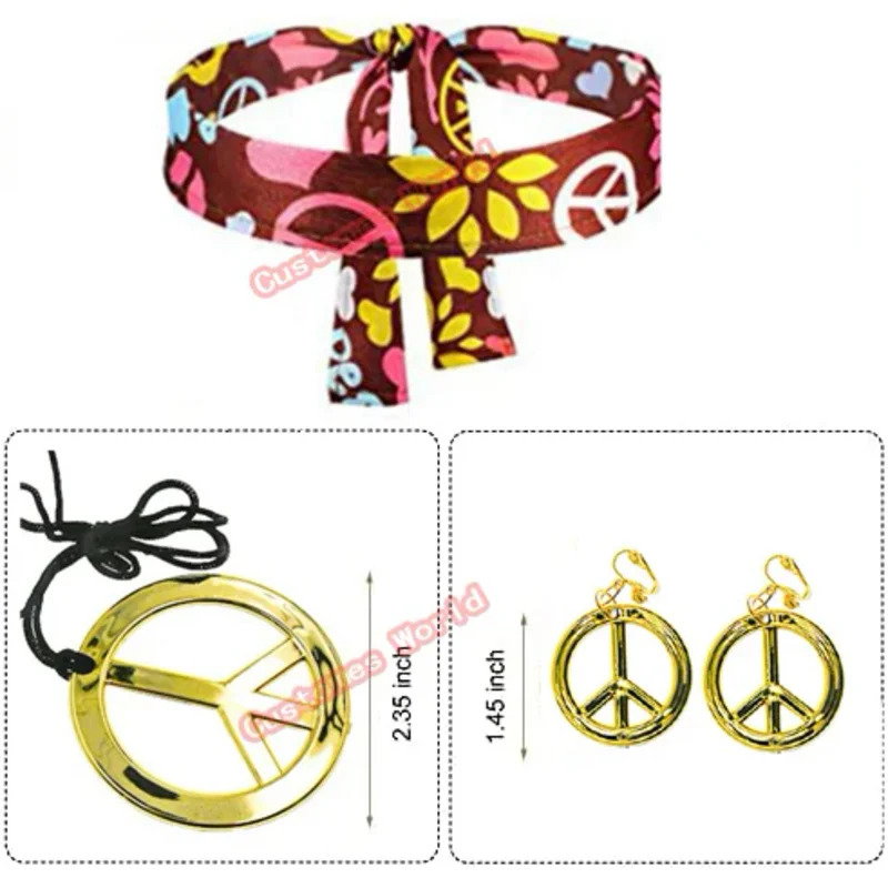 Peace Love Women Party 60S 70S - огляд і ціна Women'S Accessories In The 60S