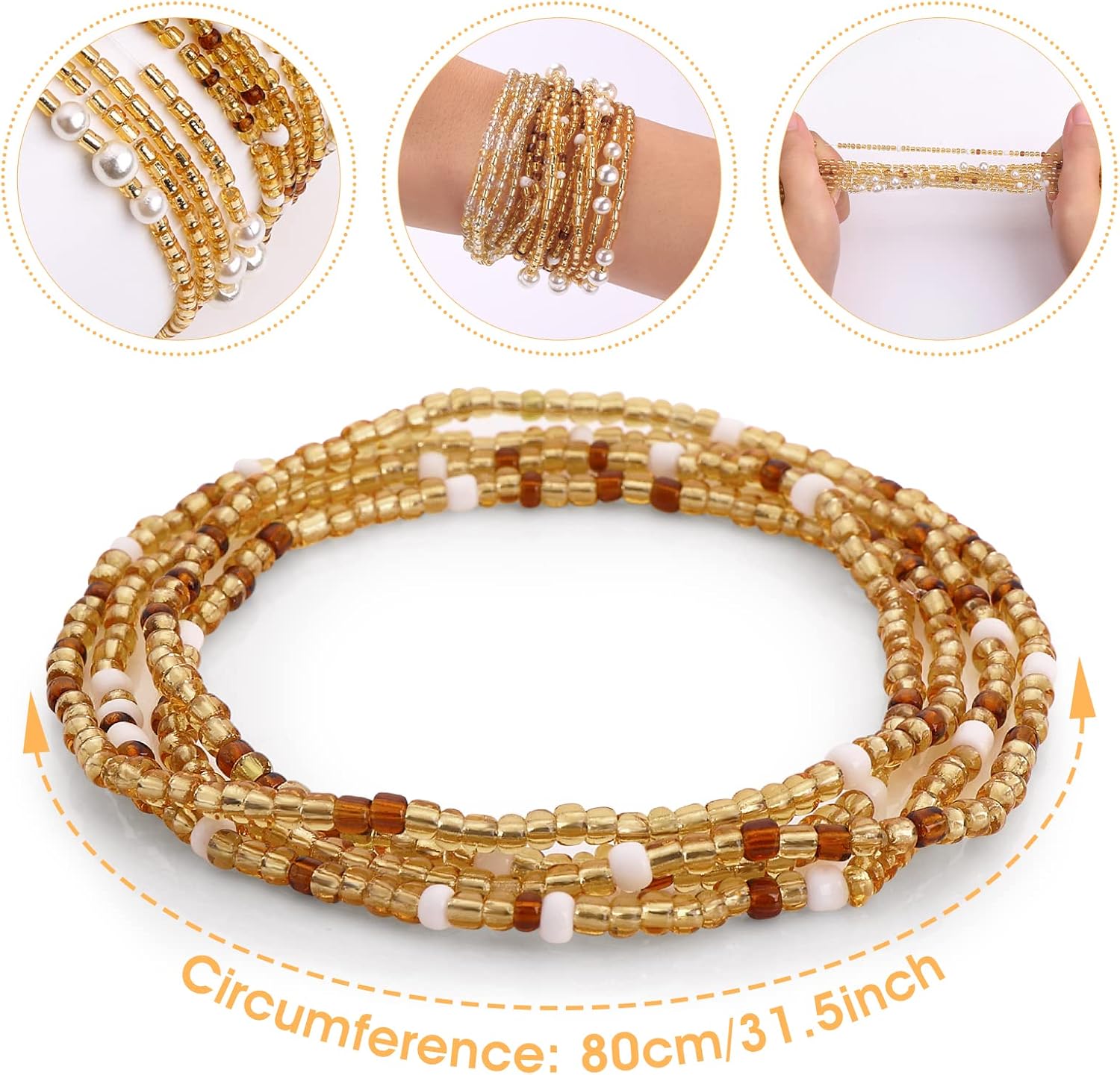 Waist Beads for Women Belly Be - огляд і ціна Women'S African Accessories