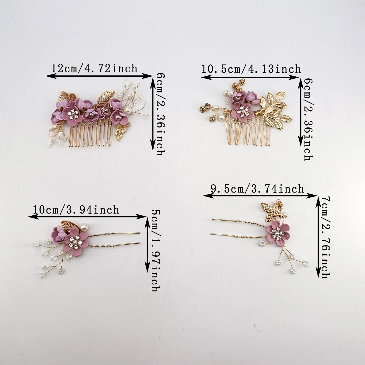 4pcs Pearl Zircon Luxury Hair  - огляд і ціна Pearl Hair Pin
