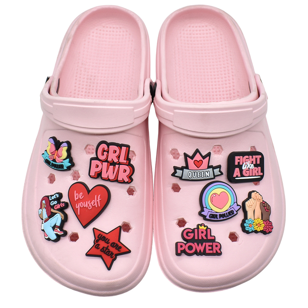Cute Pink Power Shoe Charms De - огляд і ціна Women'S Accessories Crocs