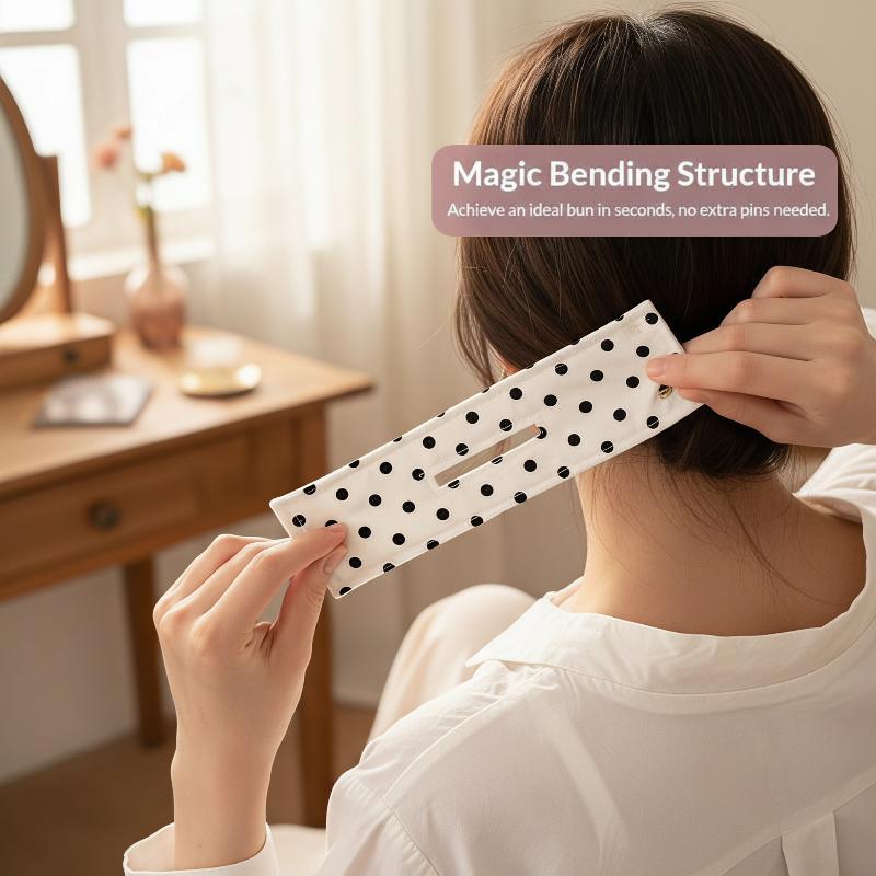 Polka Dot Hair Bun Maker Cute  - огляд і ціна Women'S Work Accessories