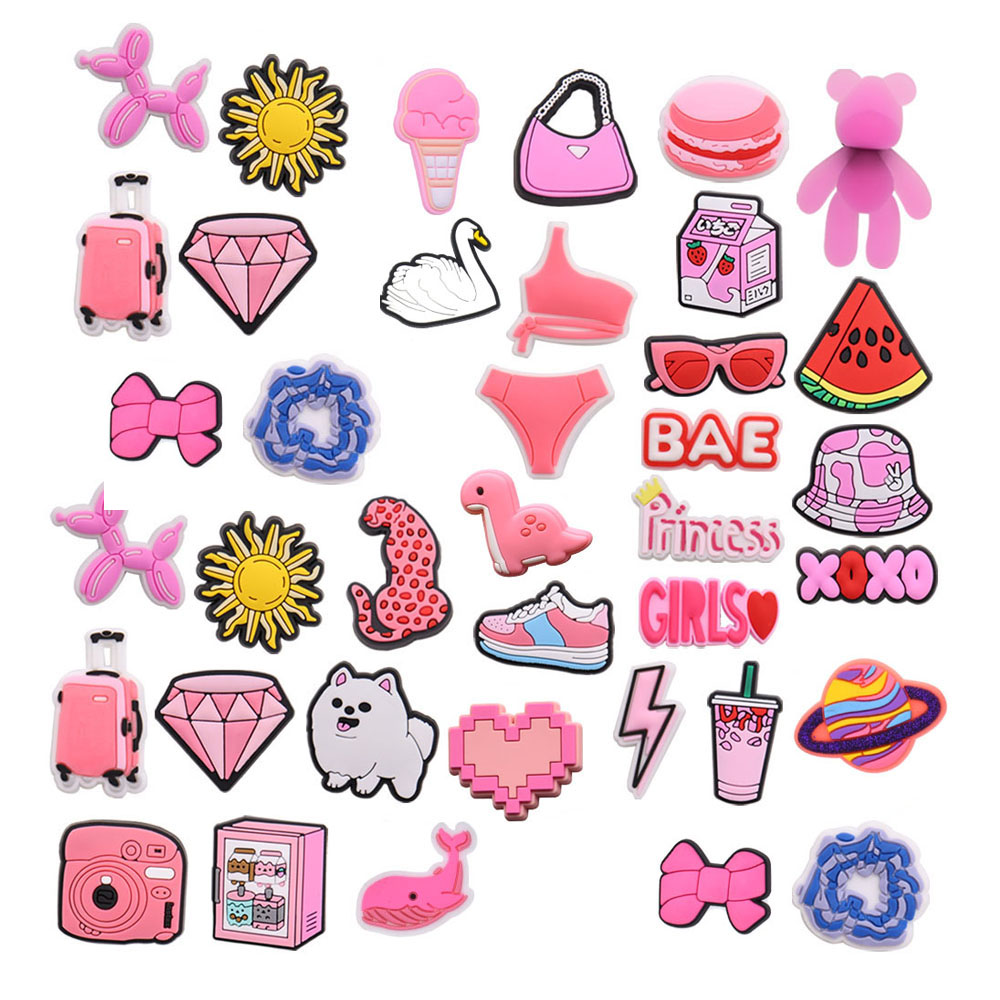 Pink Hat Bag Shoe Charms for C - огляд і ціна Women'S Accessories Crocs