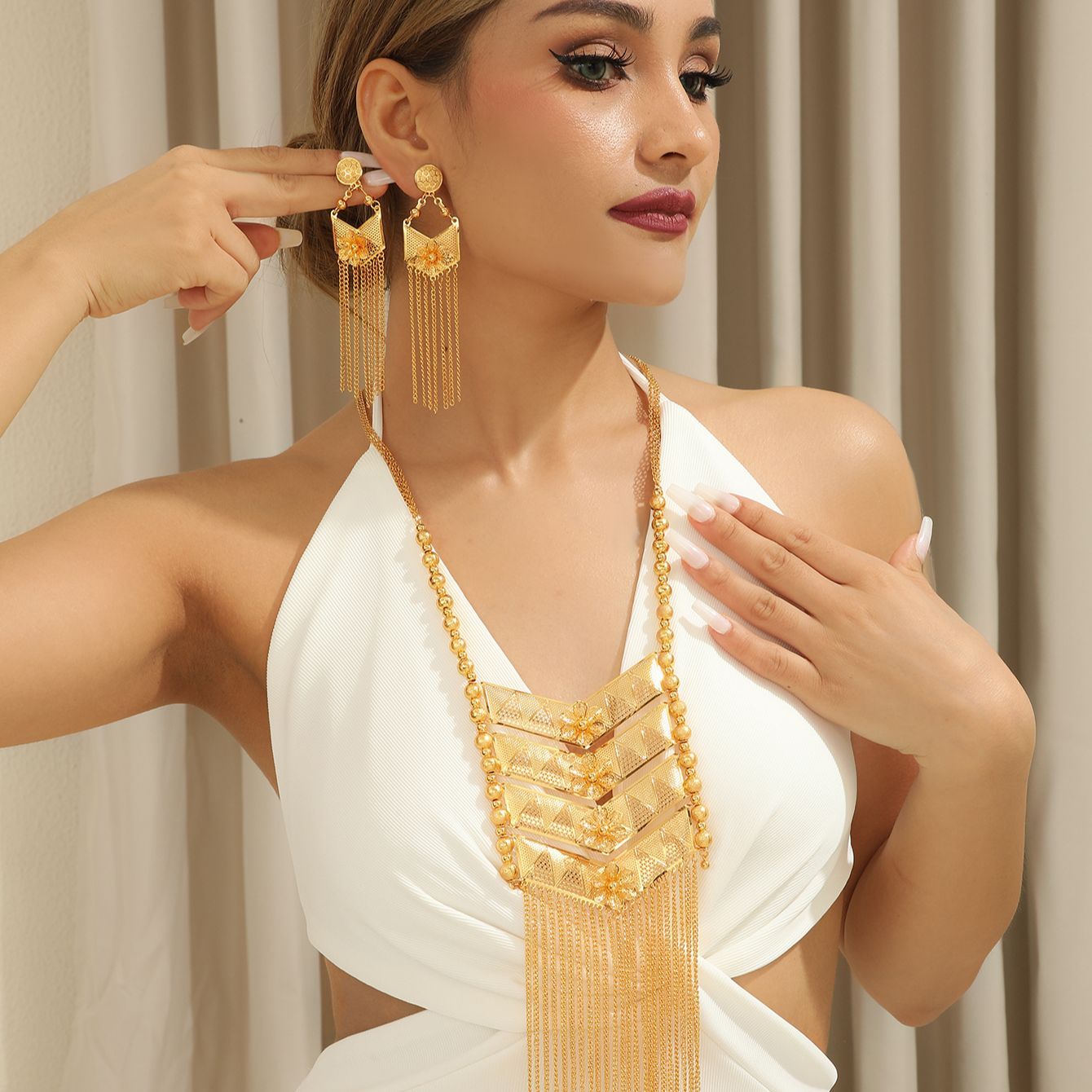 New Dubai 24K Gold Plated Allo - огляд і ціна Women Accessories Gift Set